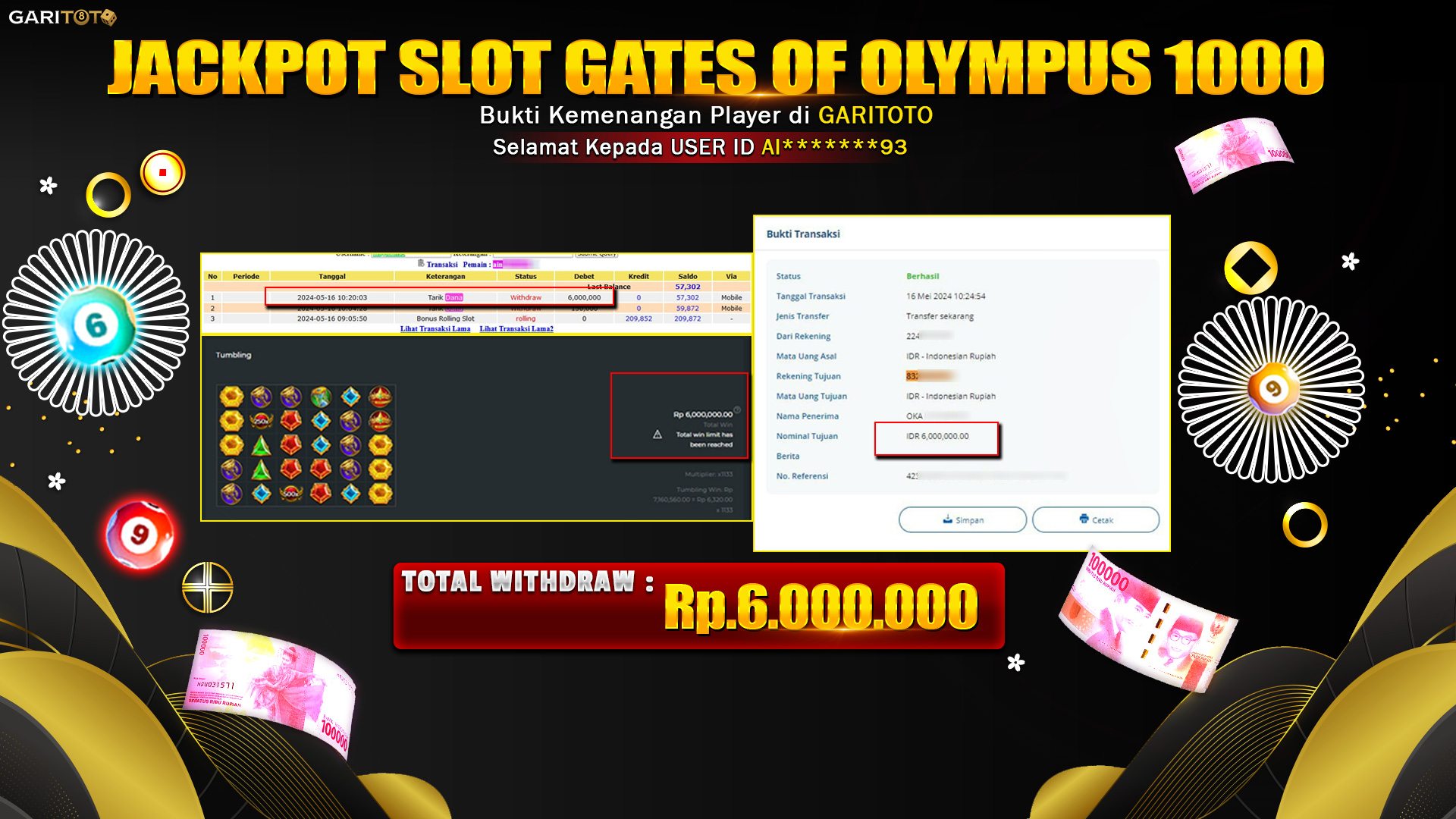 JACKPOT SLOT GATES OF OLYMPUS 1000