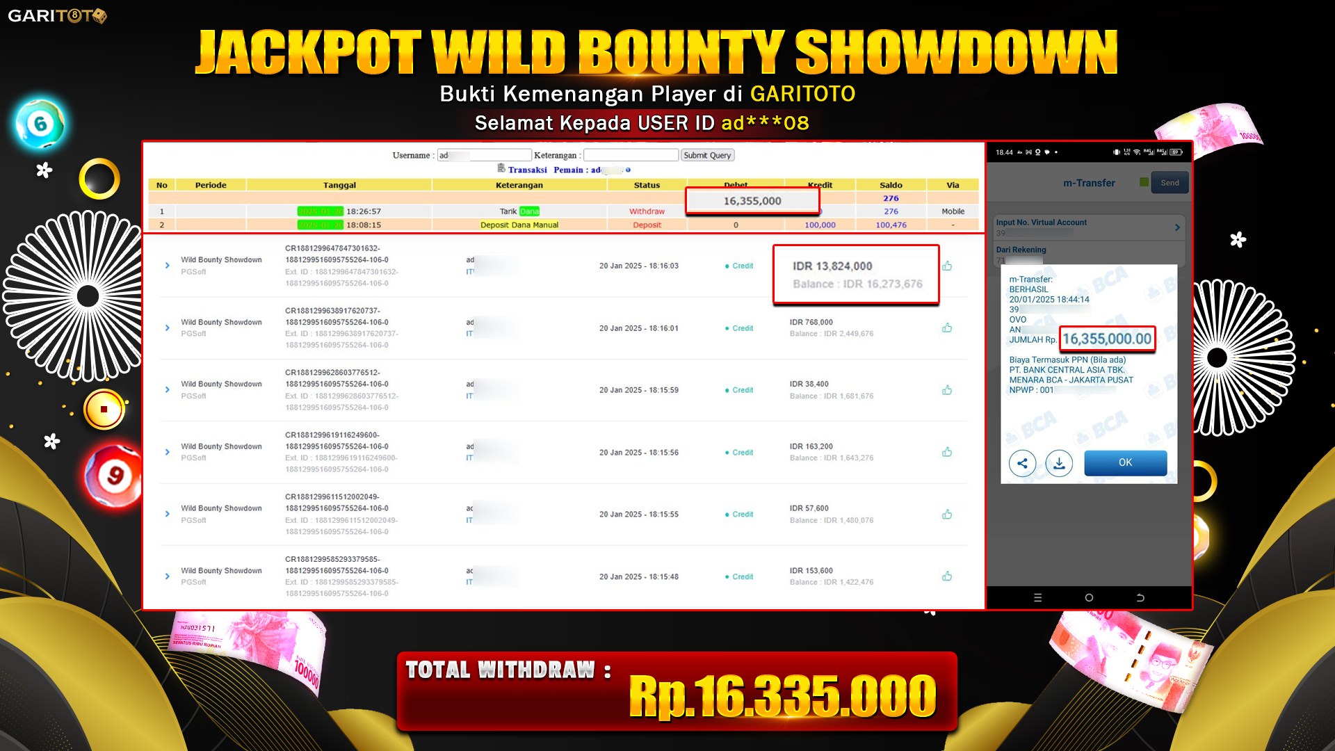 JACKPOT SLOT WILD BOUNTY SHOWDOWN