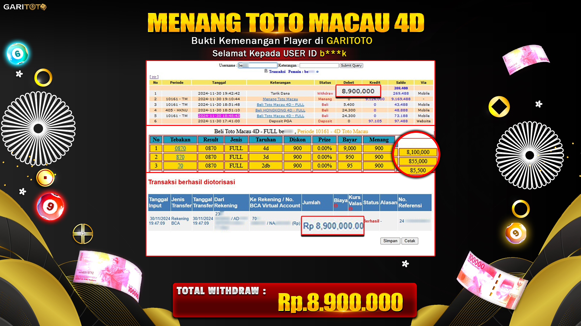 JACKPOT PASARAN TOGEL TOTO MACAU 4D