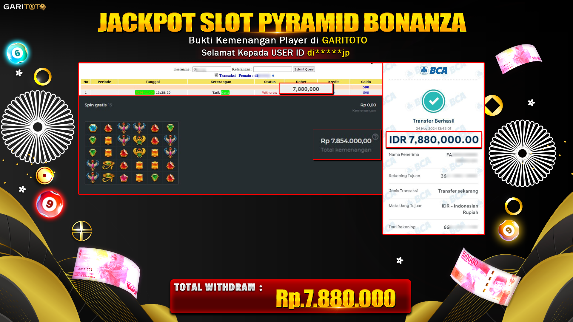 JACKPOT SLOT PYRAMID BONANZA
