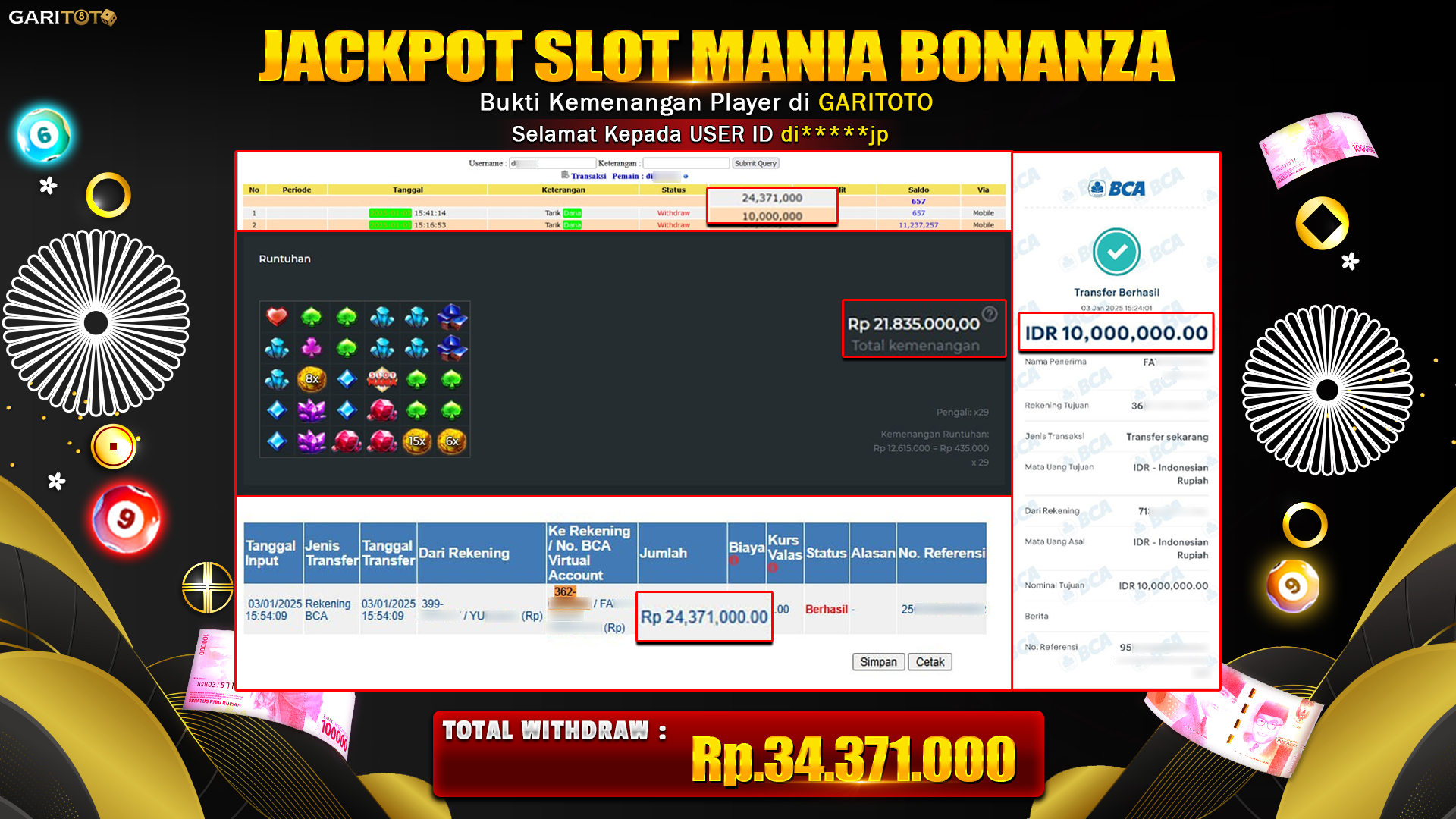 JACKPOT SLOT MANIA BONANZA