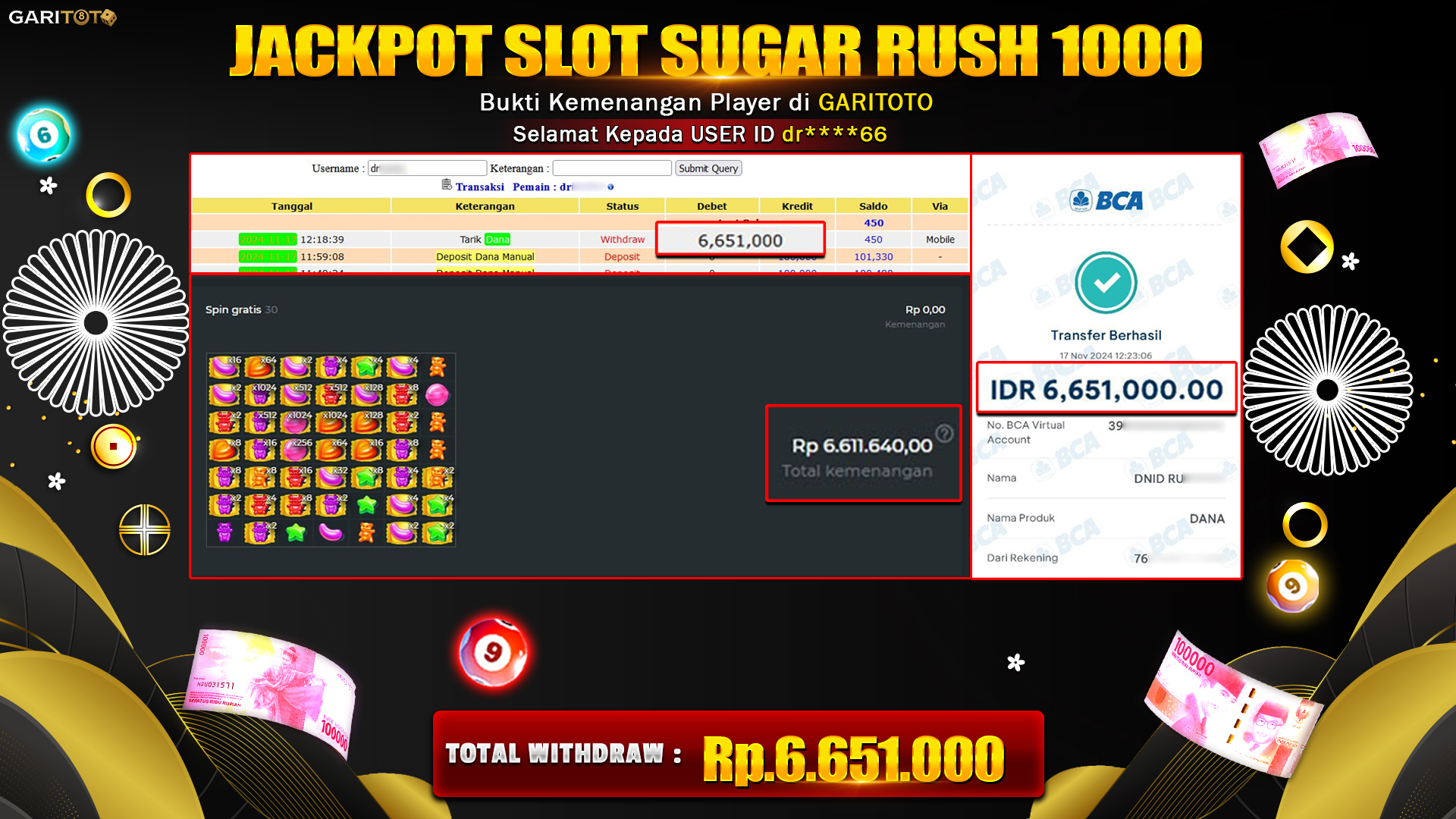 JACKPOT SLOT SUGAR RUSH 1000