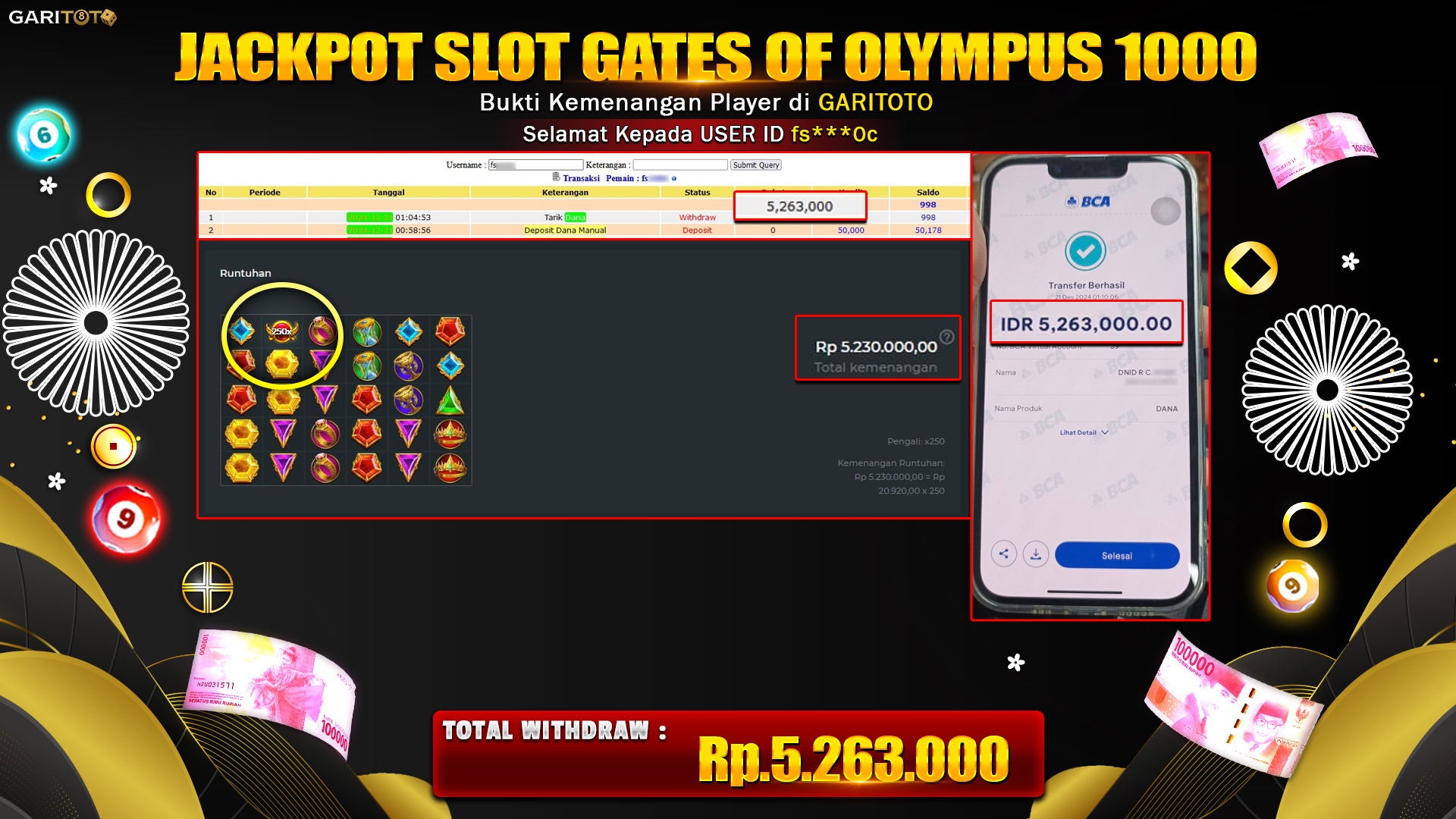 JACKPOT SLOT GATES OF OLYMPUS 1000