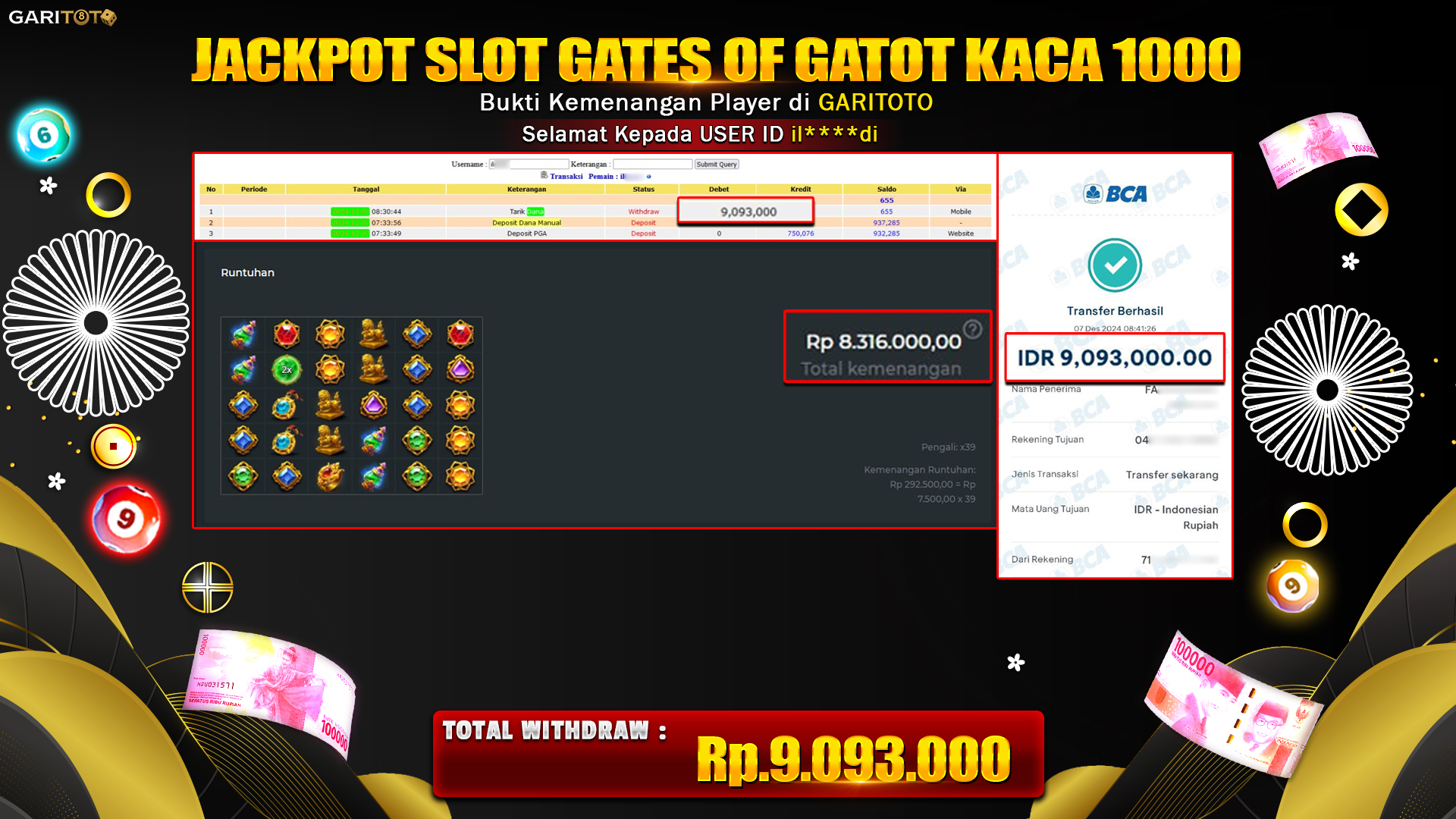 JACKPOT SLOT GATES OF GATOT KACA 1000