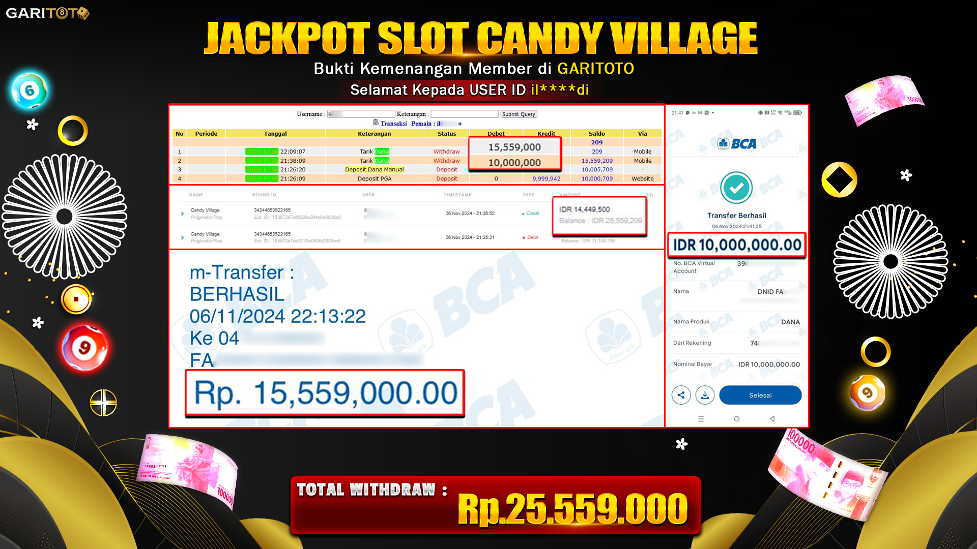 JACKPOT SLOT CANDY VILLAGE