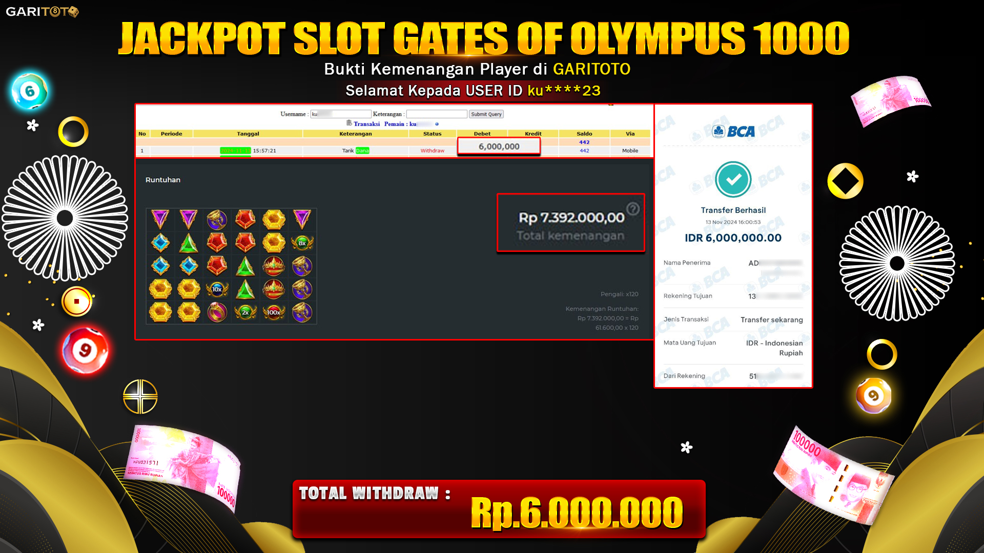 JACKPOT SLOT GATES OF OLYMPUS 1000