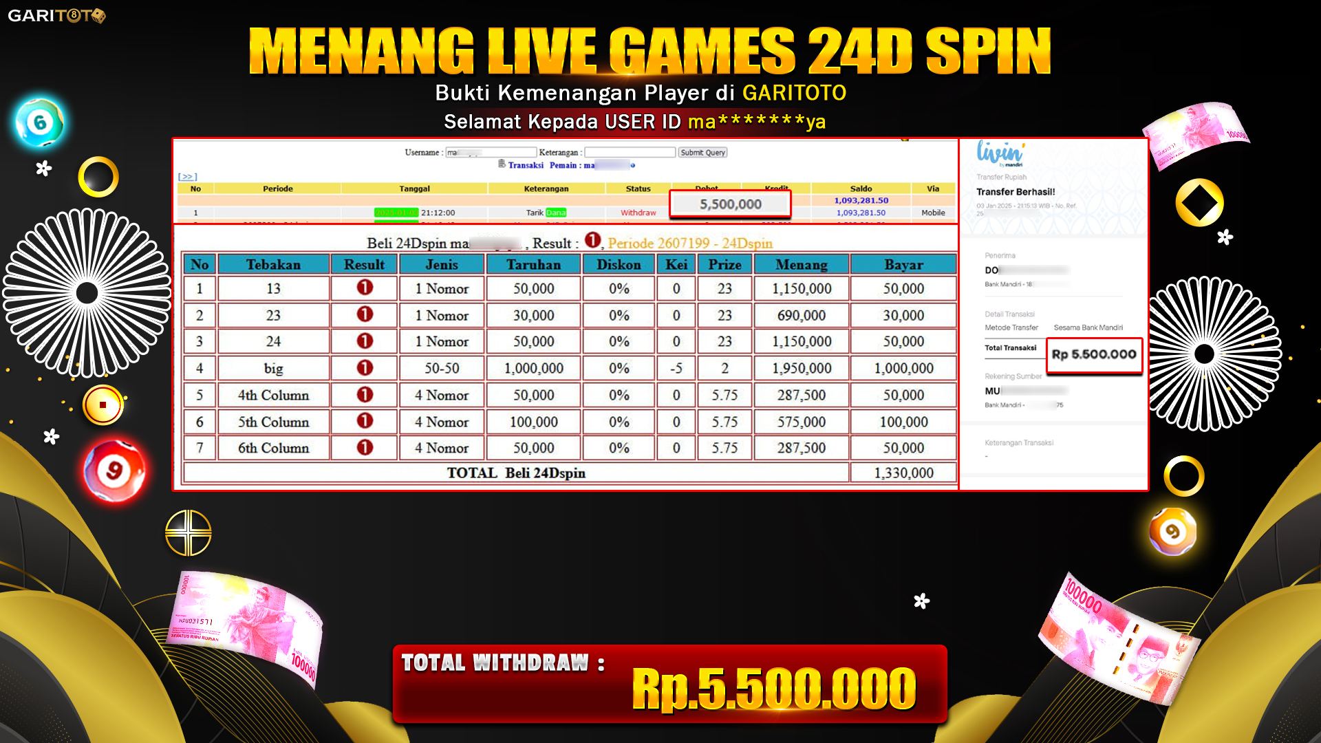 MENANG LIVE GAMES 24D SPIN
