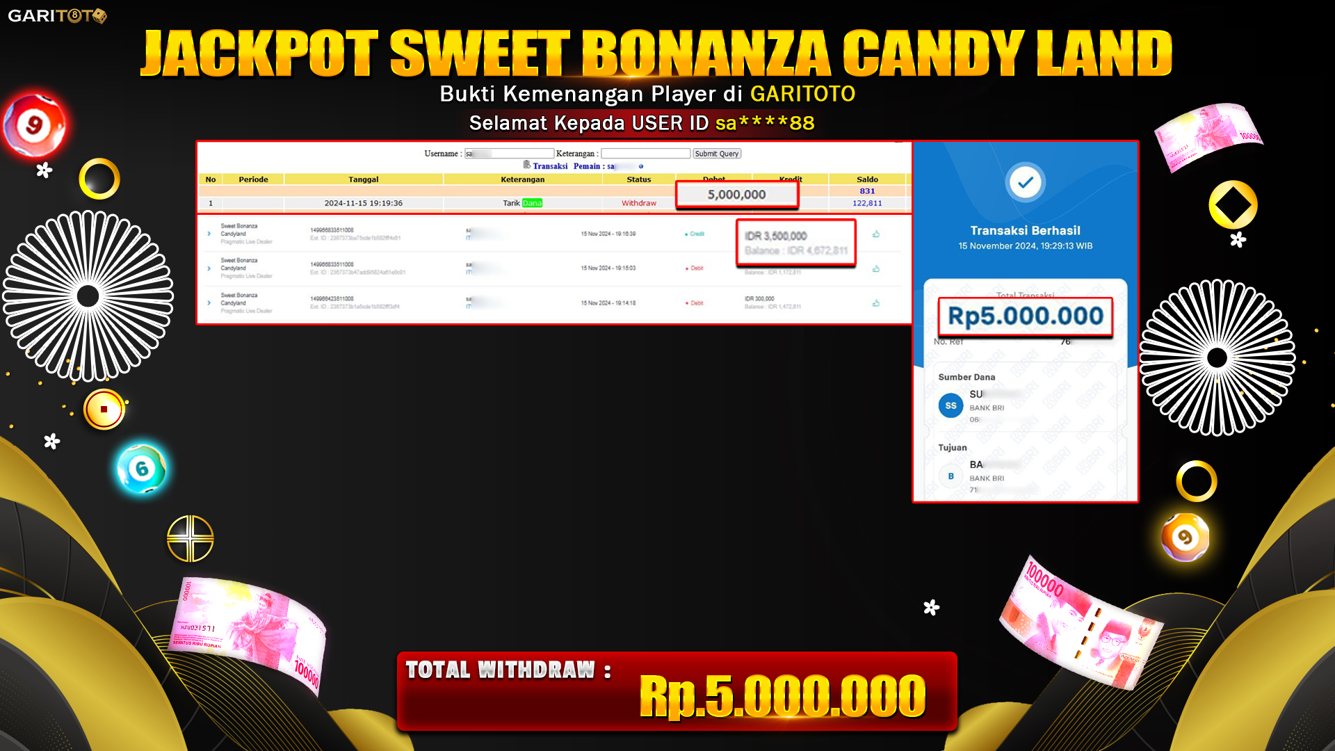 JACKPOT LIVE CASINO SWEET BONANZA CANDYLAND
