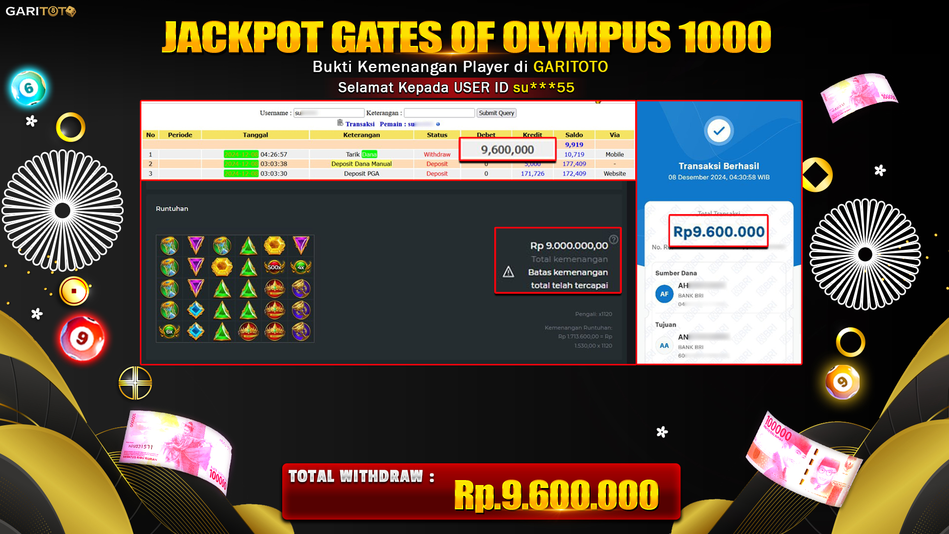 JACKPOT SLOT GATES OF OLYMPUS 1000