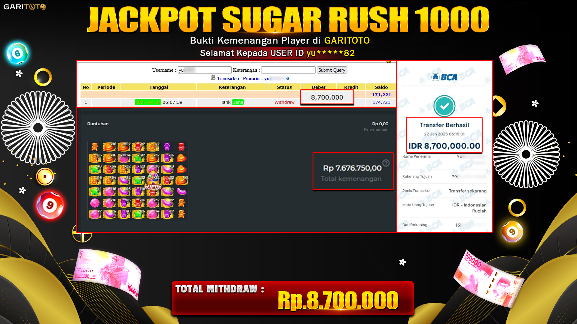 JACKPOT SUGAR RUSH 1000