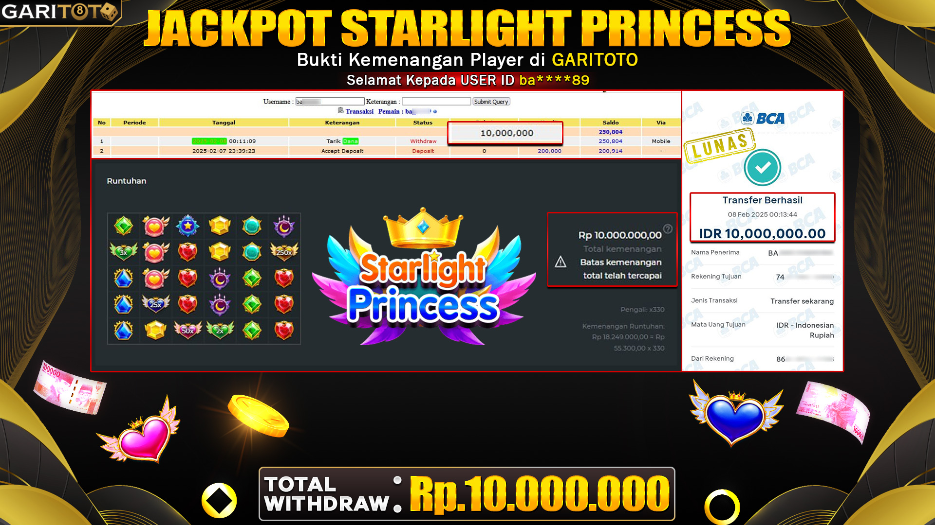 JACKPOT STARLIGHT PRINCESS