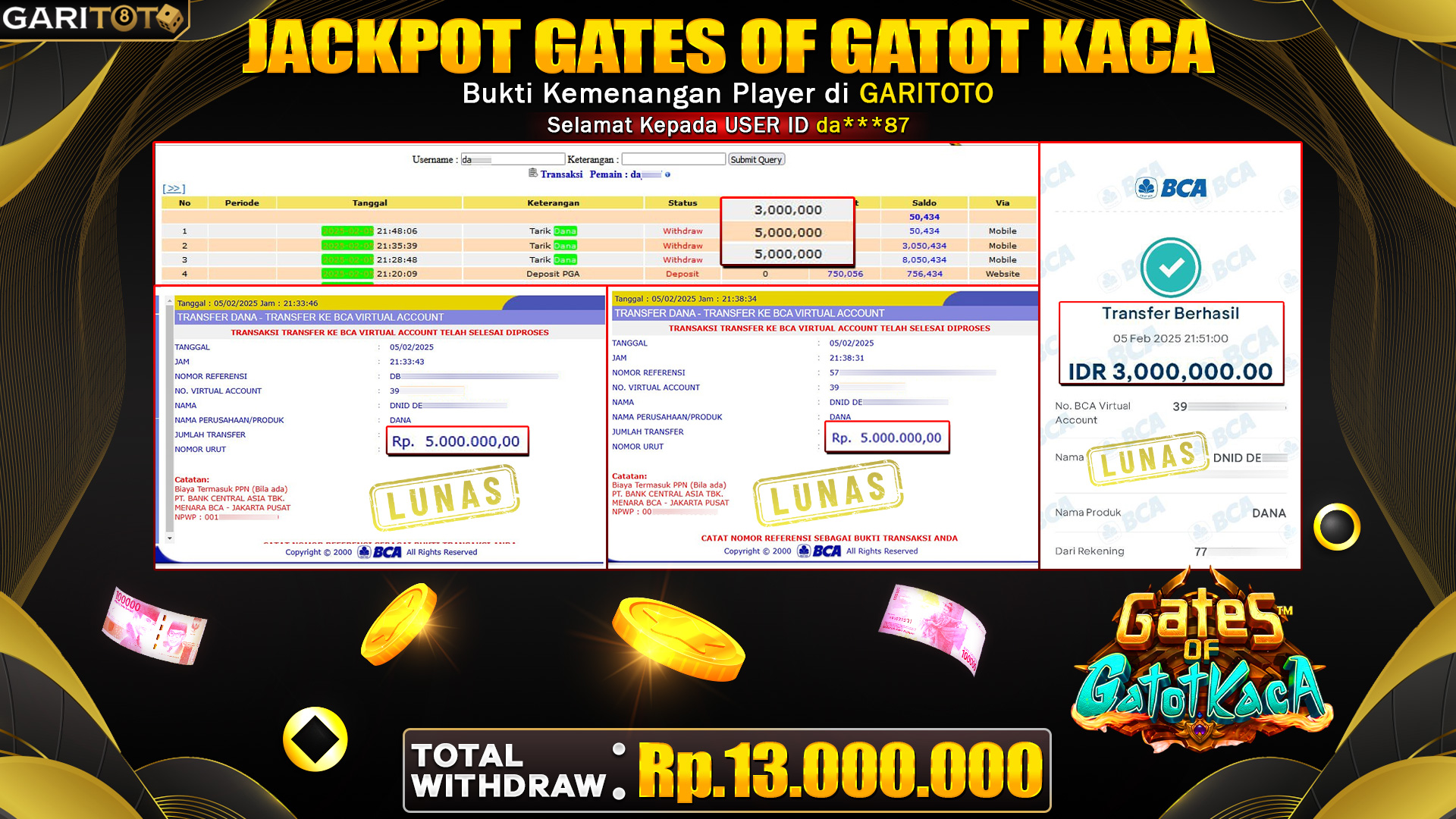 JACKPOT SLOT GATES OF GATOT KACA