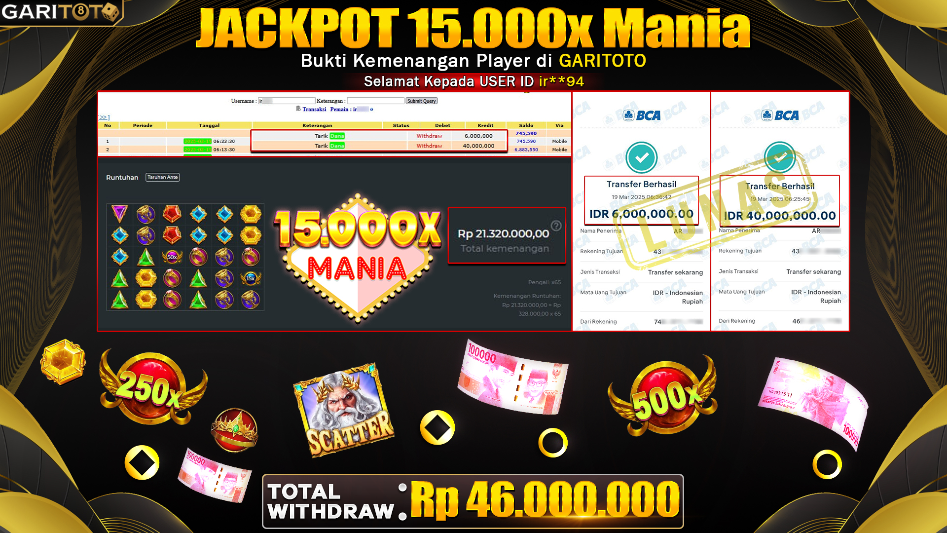 JACKPOT 15.000x MANIA