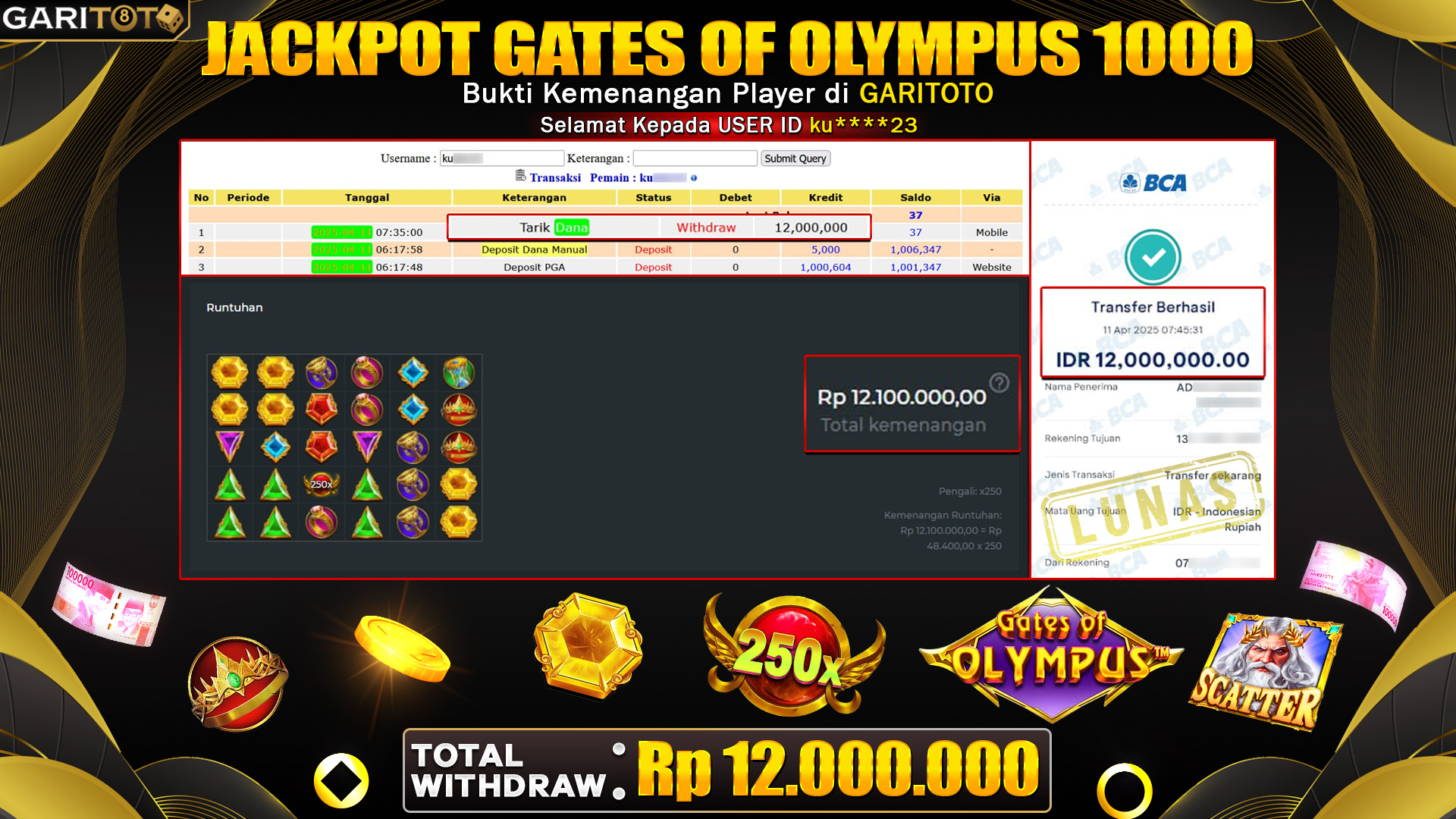 JACKPOT GATES OF OLYMPUS 1000