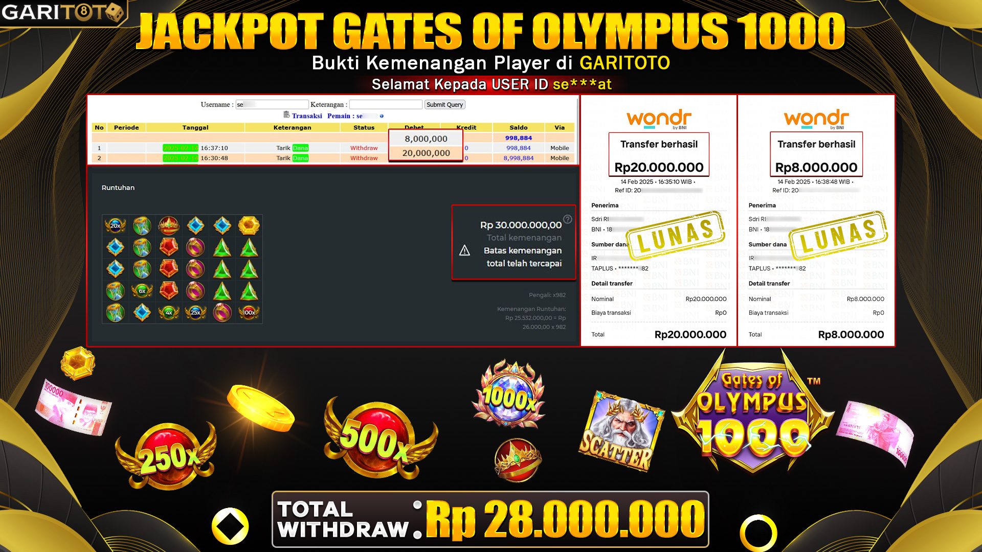 JACKPOT GATES OF OLYMPUS 1000