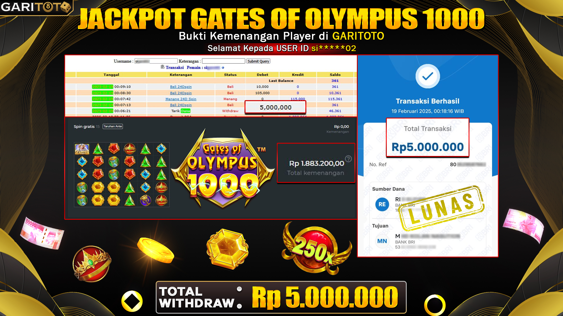 JACKPOT GATES OF OLYMPUS 1000