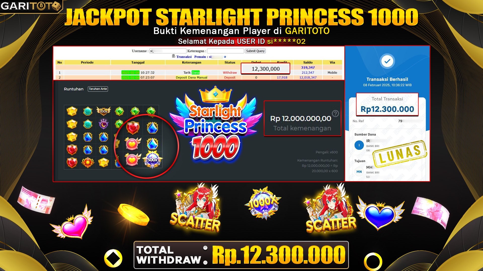 JACKPOT STARLIGHT PRINCESS 1000