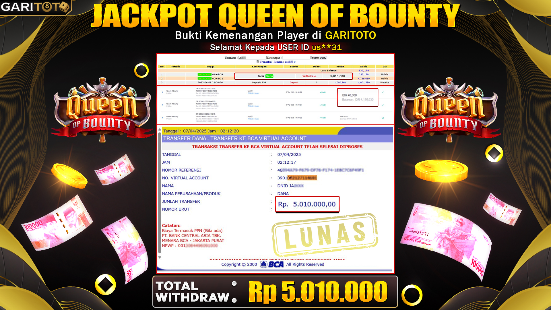 JACKPOT QUEEN OF BOUNTY