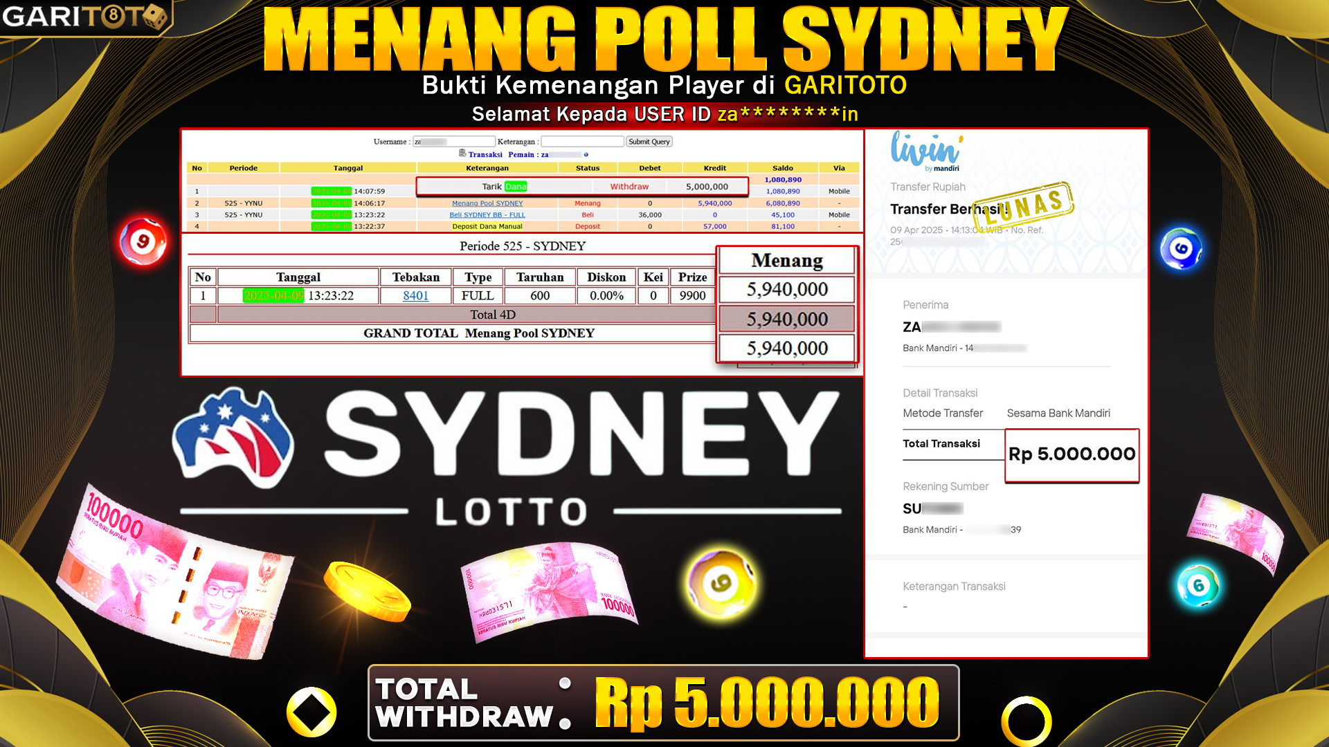 MENANG POLL SYDNEY