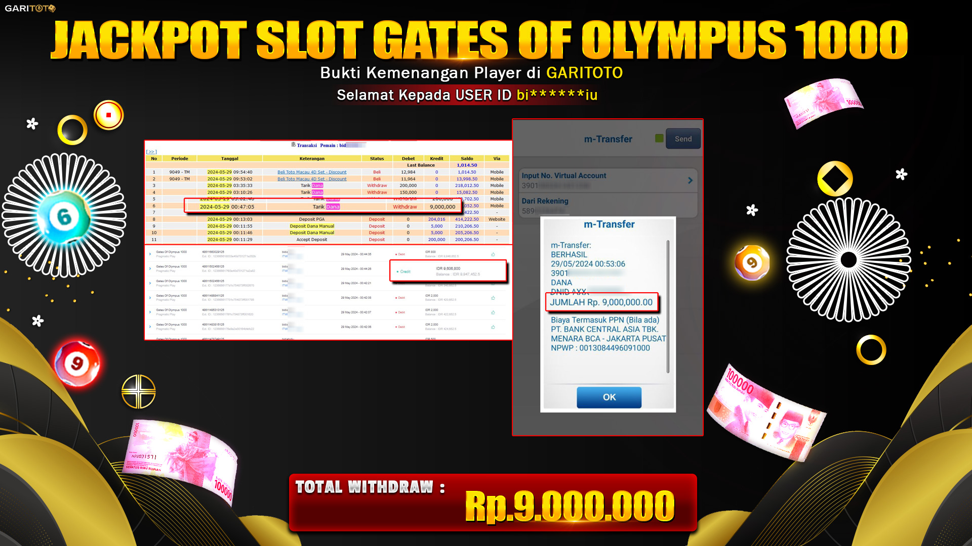 JACKPOT SLOT GATES OF OLYMPUS 1000