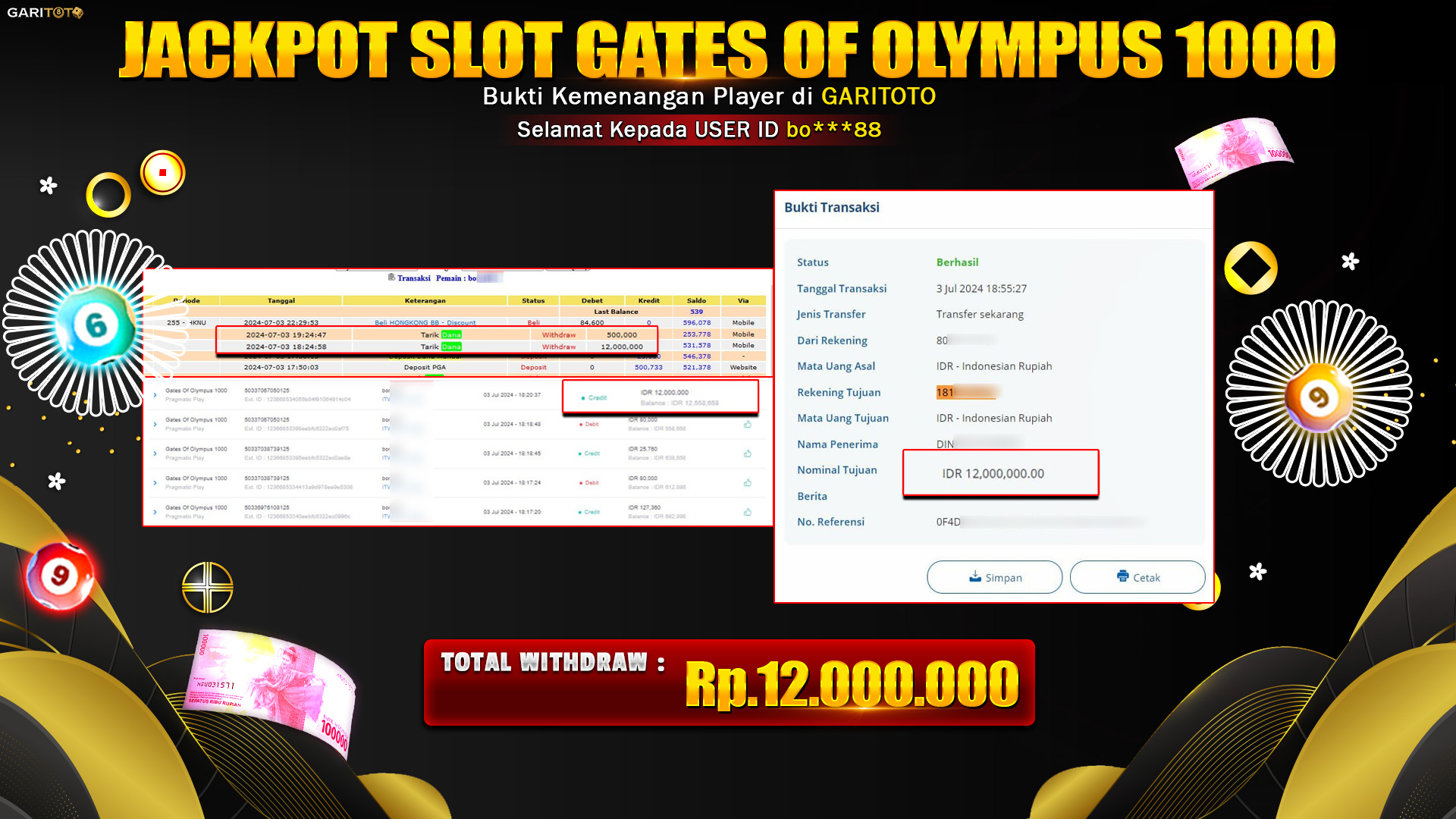 JACKPOT SLOT GATES OF OLYMPUS 1000