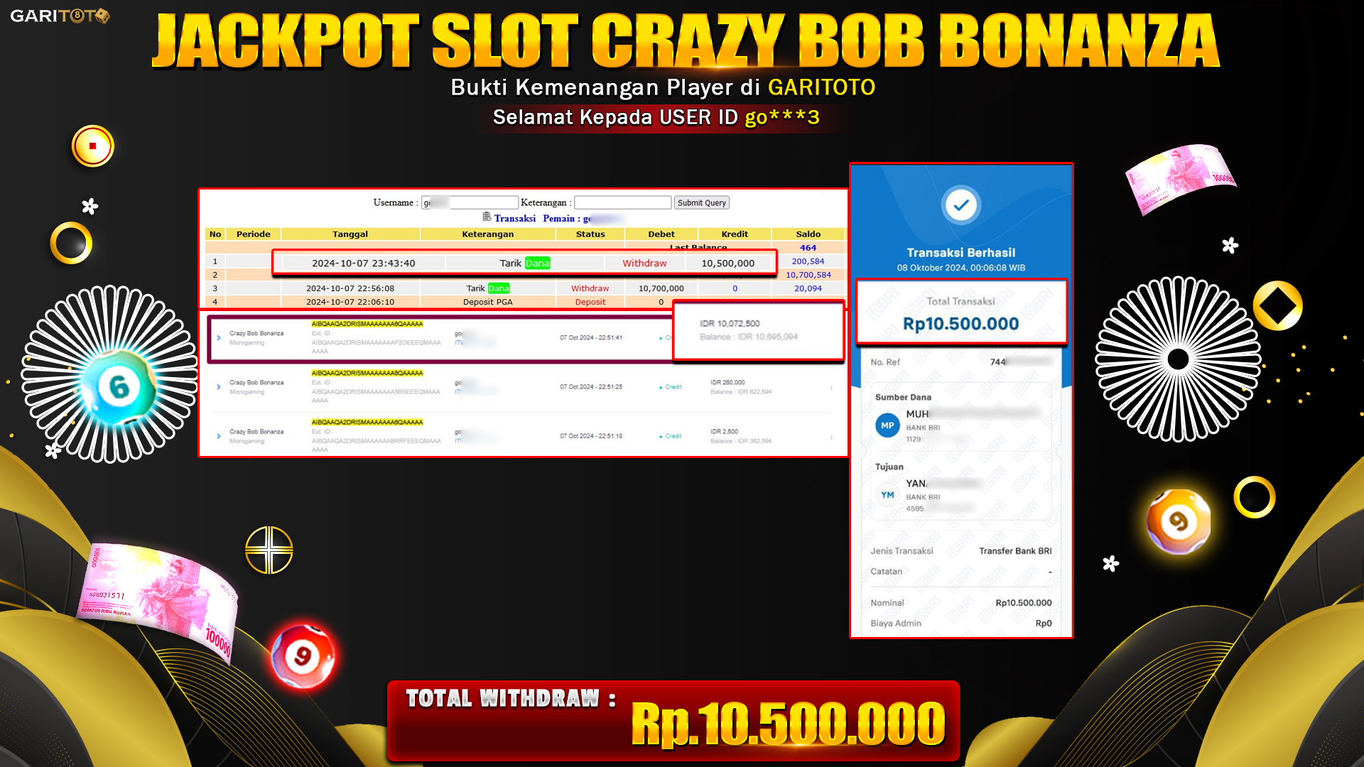 JACKPOT SLOT CRAZY BOB BONANZA