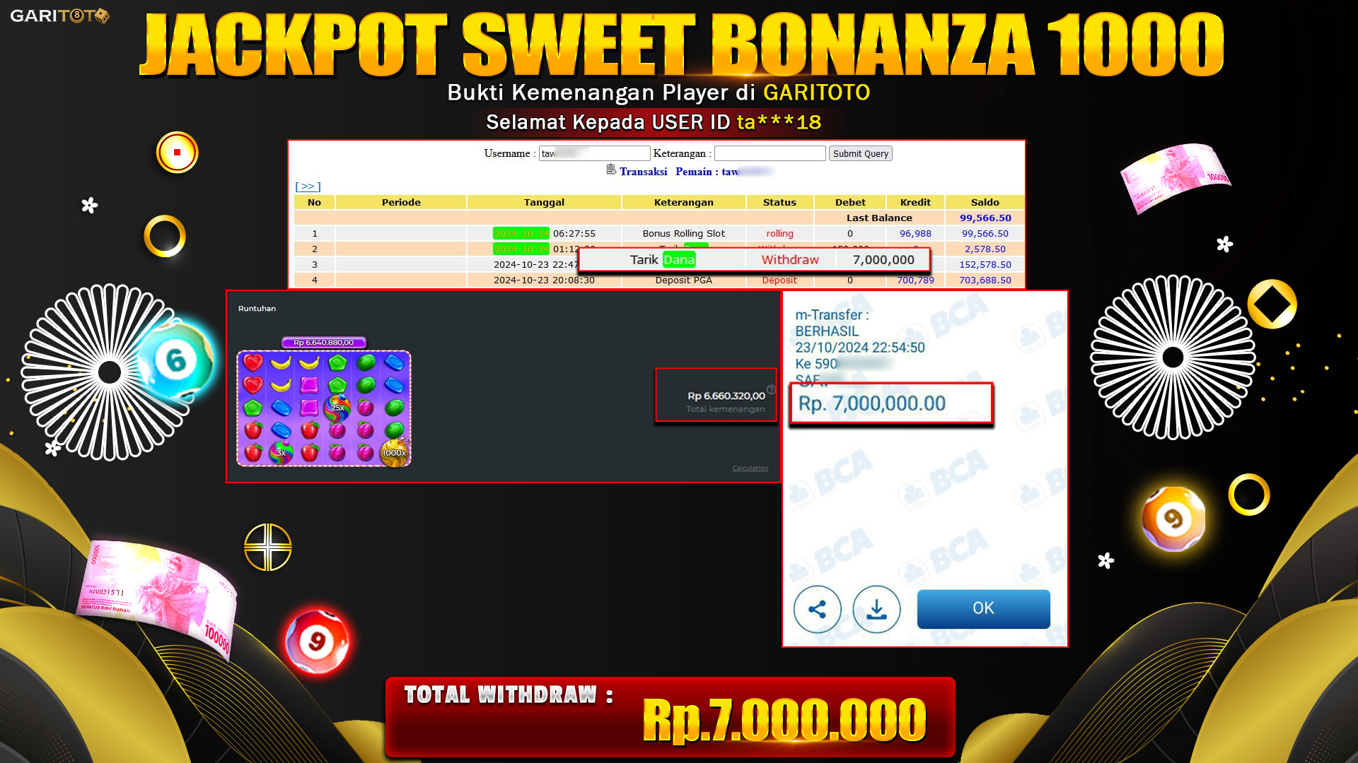 JACKPOT SLOT SWEET BONANZA 1000