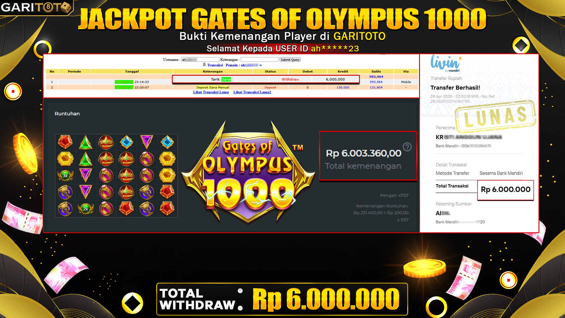 JACKPOT GATES OF OLYMPUS 1000