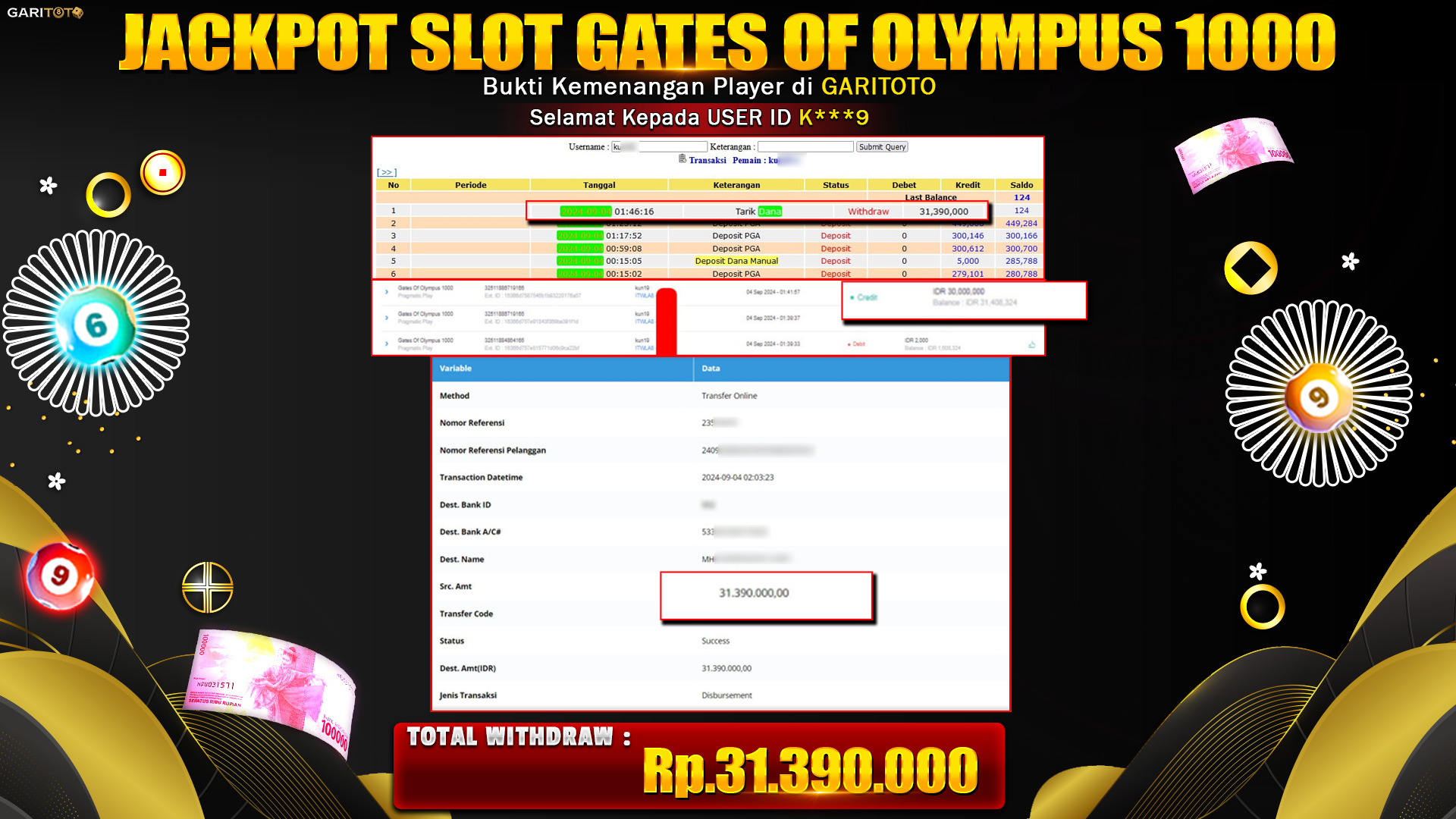 JACKPOT SLOT GATES OF OLYMPUS 1000