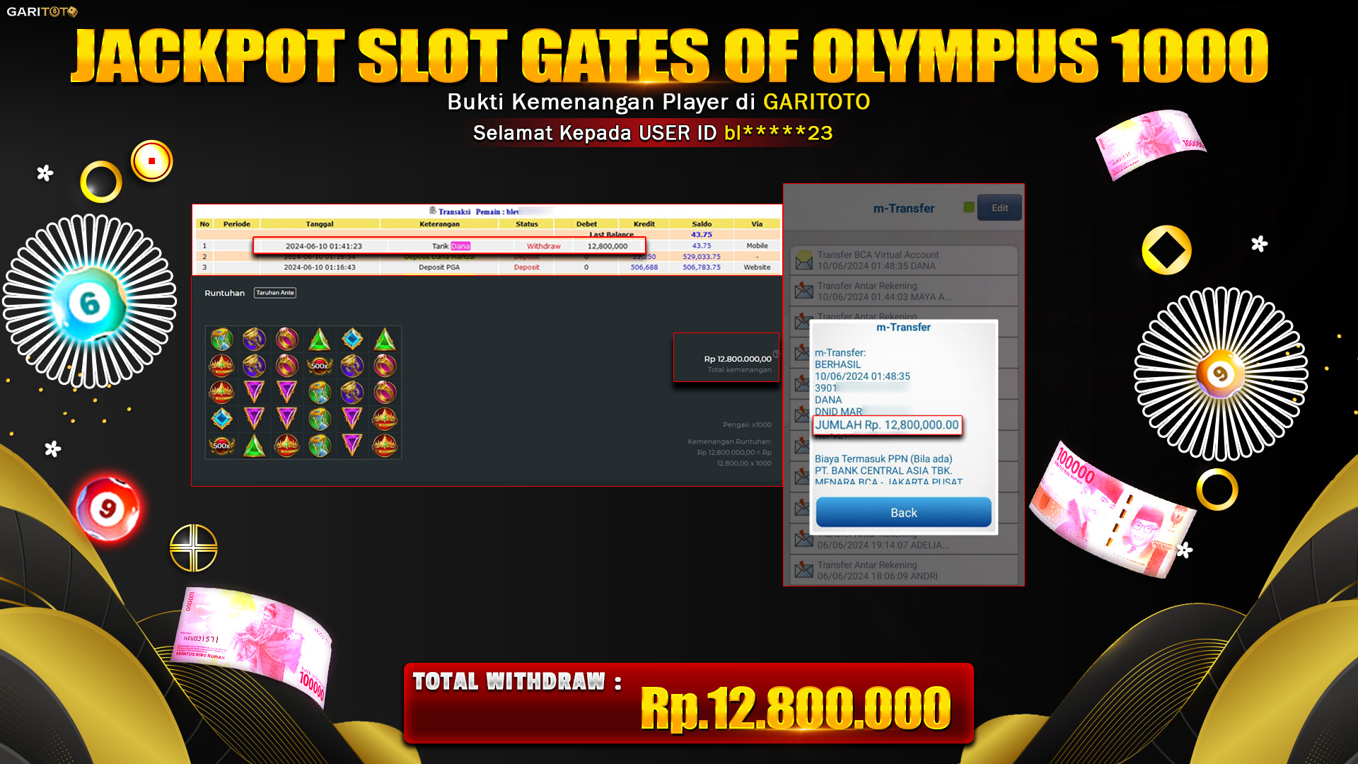 JACKPOT SLOT GATES OF OLYMPUS 1000