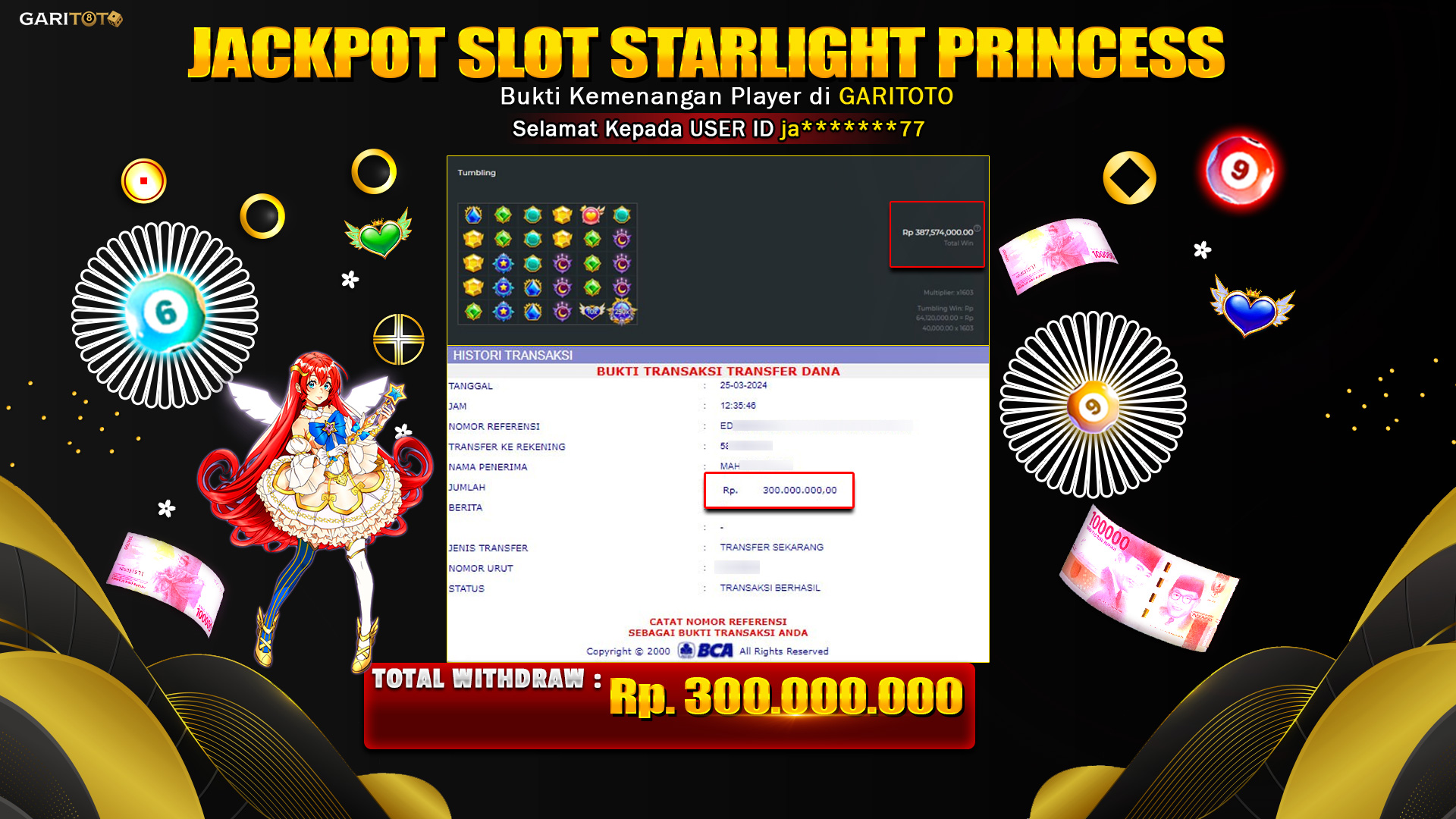 JACKPOT SLOT STARLIGTH PRINCESS 1000