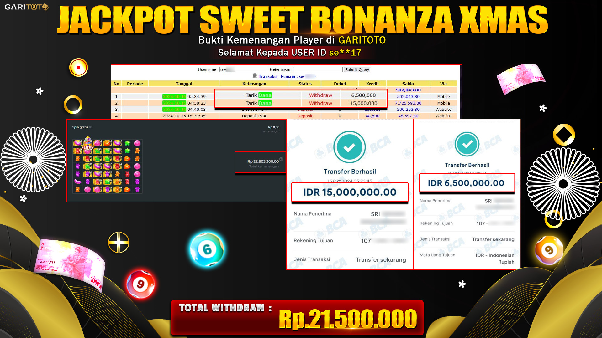 JACKPOT SLOT SWEET BONANZA XMAS