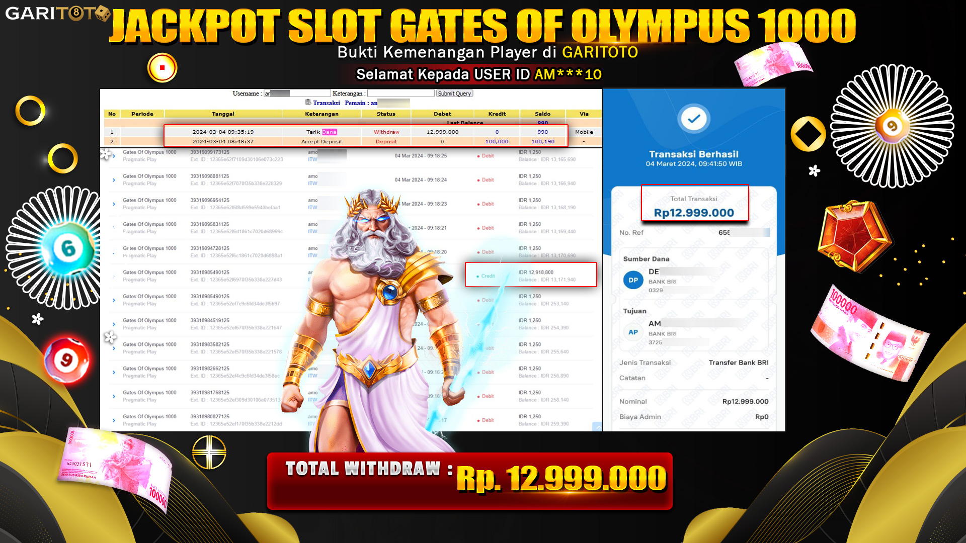 JACKPOT SLOT GATES OF OLYMPUS 1000